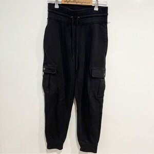 Aritzia TNA Cargo Jogger Sweatpants Black